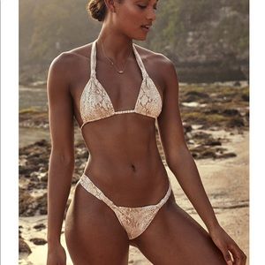 BRAND NEW: Monday Swim Tulum Snakeskin bikini